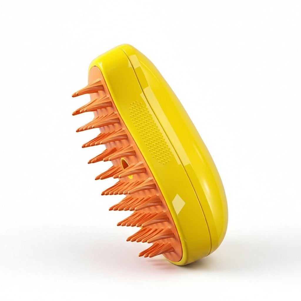 Brosse Vapeur Électrique 3-en-1 pour Chien & Chat – Toilettage, Massage & Anti-Poils