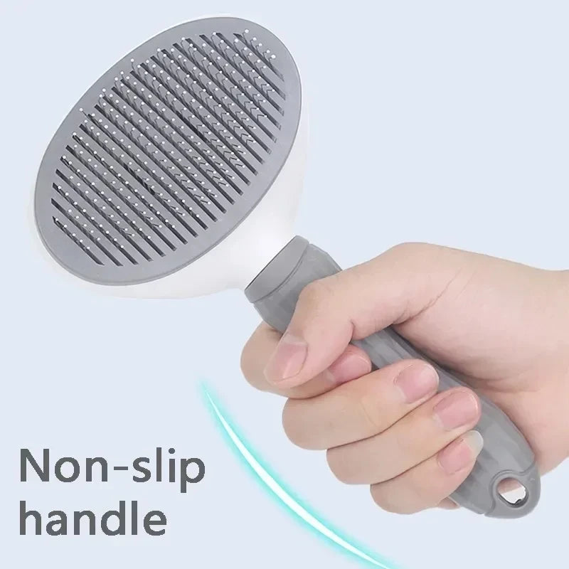 Brosse Auto-Nettoyante Anti-Poils 2-en-1